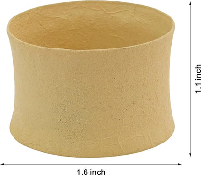 ITOS365 Cream Napkin Rings Set of 12, Round Metal Napkin Ring Holder, Napkin - Image 6