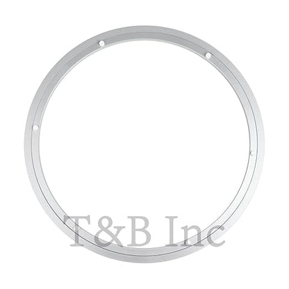 TamBee 18 Inch Lazy Susan Hardware Kit - Heavy Duty Aluminum Turntable Bearing with Metal Rotating Ring Mechanism Lazy Susan Parts for Puzzle Boards, DIY Projects (Base Only)