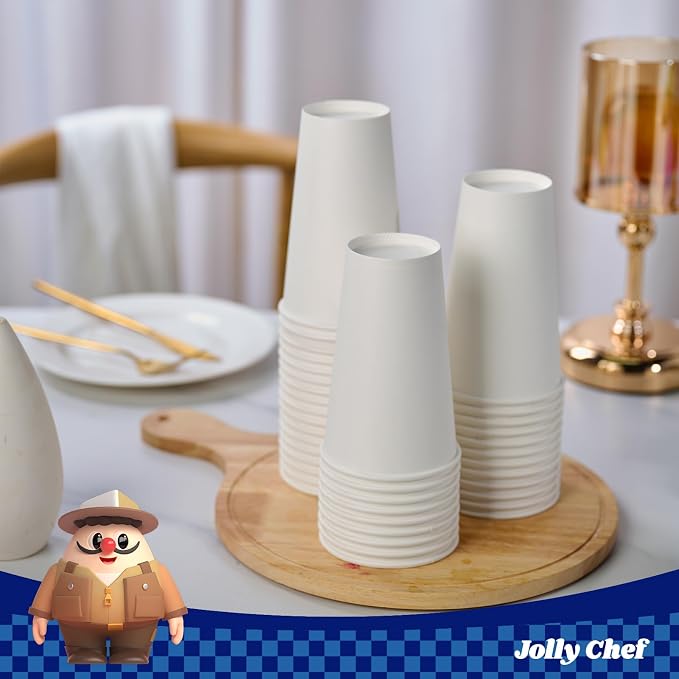 JOLLY CHEF 180 Count 16 oz Coffee Cups, or Tea, Suitable - Image 7