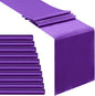 Purple Satin Table Runners 10 Pack 12x108 inch Silk Smooth Fabric | Bright by B-COOL