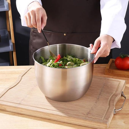 Yardwe 3 Quart Stainless Steel Egg Mixing Bowl - Image 5