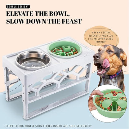 AVERYDAY Slow Feeder Dog Bowls for Large Breeds Fits Raised Feeding Station - Image 8