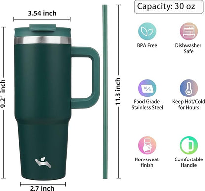 Konokyo 30 oz Insulated Tumbler Water Bottle - Image 4