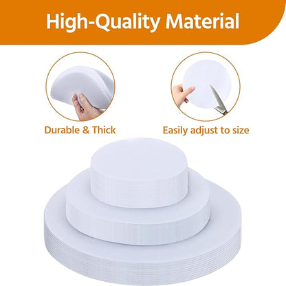 PureBalance 36 pieces pot and pan protectors for stacking - 3 sizes (4.5-10 inch) - felt pads for china storage containers pot protectors for stacking
