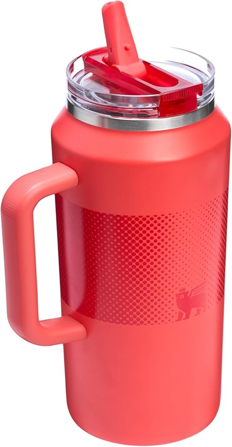 STANLEY Quencher ProTour Flipstraw Tumbler, 64 oz, Hot Coral Fade | Built-In - Image 3