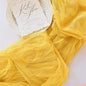 Joanlody Yellow Cheesecloth Table Runner Spring Easter 10Ft Rustic Gauze Boho Cheese Cloth Table Runner for Wedding Bridal Baby Shower Decoration