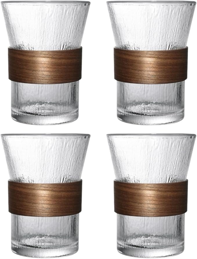 Glacier Glass Coffee Mug | 4-Pack by Boxonly