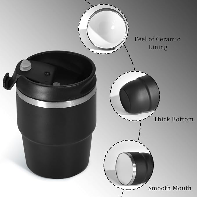 CHLJAR Espresso Cups, 6oz Insulated Espresso Cup Set of 2, Espresso Shot Cups - Image 3