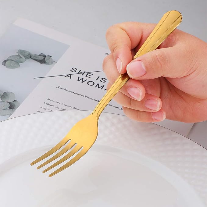12 Pieces Dinner Fork, Stainless Steel Silverware Forks, 7.1 Inches Metal Fork - Image 5