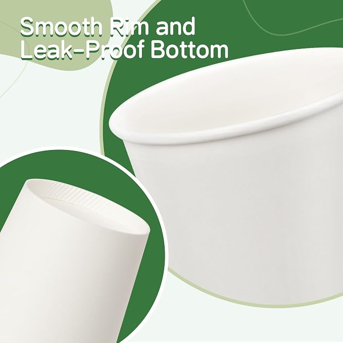 Coffee Cups 12 oz 300 Pack, 12 oz Paper Cups, Hot Beverage Drinking Cups - Image 3