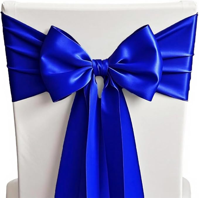 Satin Royal Blue Table Runners 10 Pack - Image 5