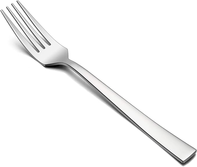 Dinner Forks Set of 6, E-far 7.9 Inch Stainless Steel Forks by E-far