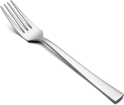 Dinner Forks Set of 6, E-far 7.9 Inch Stainless Steel Forks by E-far