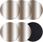 Ombre Brown Coasters Set of 6, Modern Minimalist Geometric Gradient Color by PIEPLE