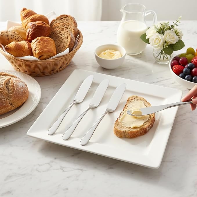 4 Pieces Set Butter knife, Pate Knife Cheese Spreader, Strong Heavy, Food - Image 2