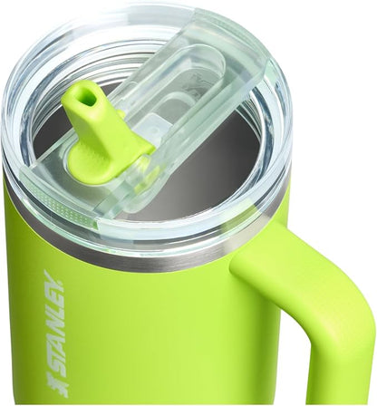 STANLEY Quencher ProTour Flipstraw Tumbler, 40 oz, Chartreuse | Built-In Straw - Image 2