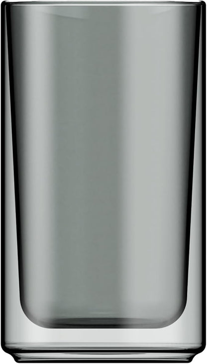 Terra Kaffe Fog Forte 12 oz Double-Walled Coffee Glass – Borosilicate Thermal by TerraKaffe