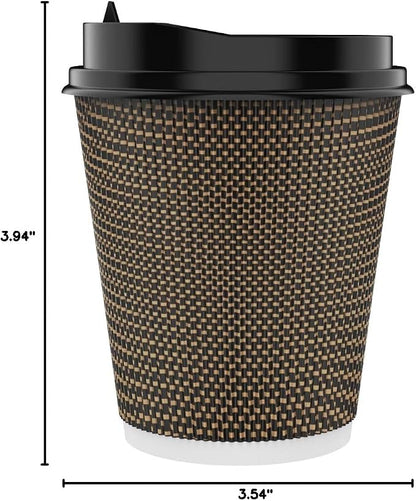 LITOPAK 80 Pack 10 oz Disposabel Paper Cups, Coffee Cups - Image 8