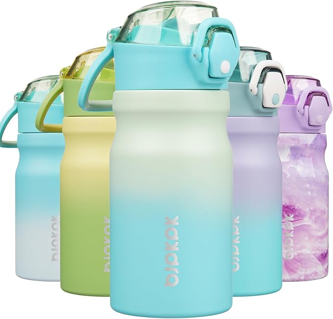 BJPKPK 14 oz Insulated Water Bottle, Stainless Steel Flask | Leak Proof Locking by BJPKPK