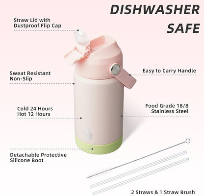 BJPKPK 12oz Insulated Water Bottle, Stainless Steel Bottle - Image 3