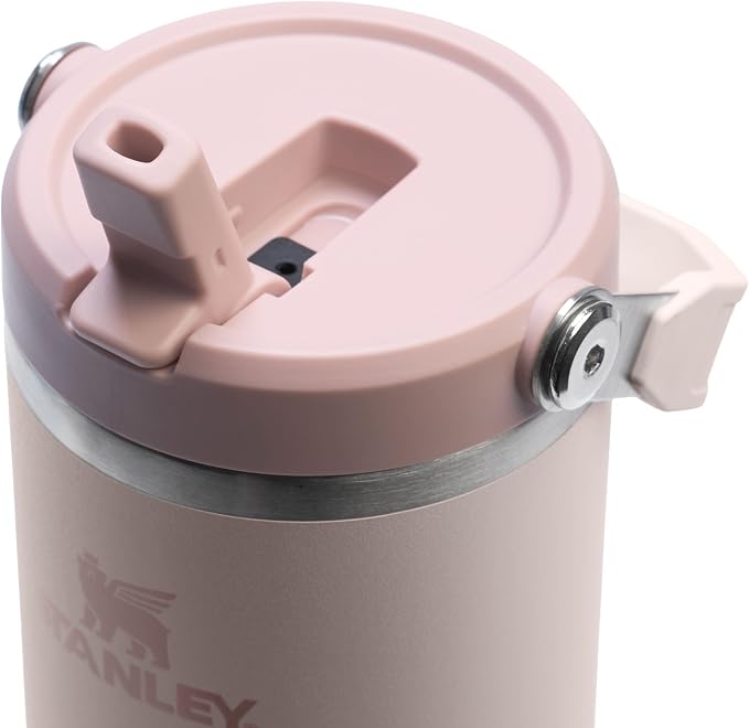 STANLEY IceFlow 2.0 Flip Straw Tumbler, 30 oz, Rose Quartz | Easy Carry Handle - Image 2