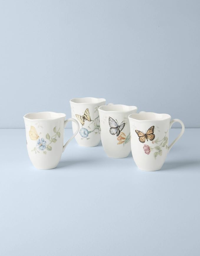 Lenox Butterfly Meadow Porcelain Mug Set - Image 3