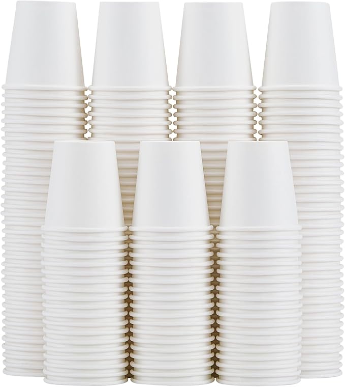 Clawsoff 5 oz 300 Count White Paper Cups Disposable Bathroom Mouthwash Cups | by BuyNow