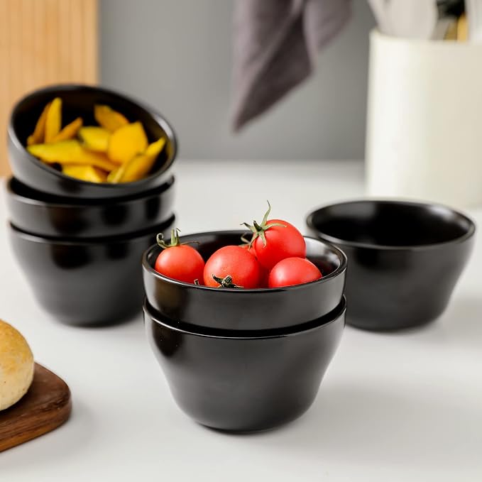 Selamica Ceramic Small Bowls Dessert Bowls 8oz Bouillon Cups - Image 5