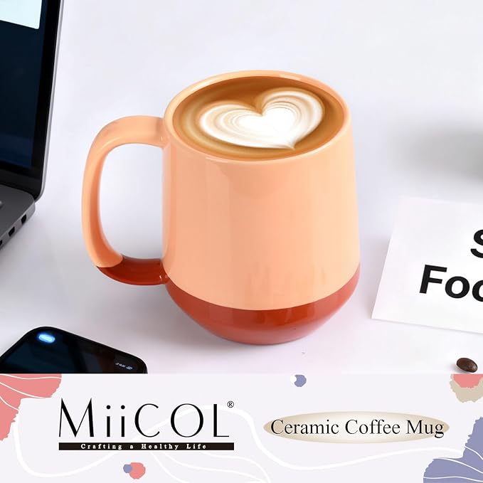 Miicol Ceramic Coffee Mug, 16 oz Large Coffee Cup, Tea Mug - Image 2