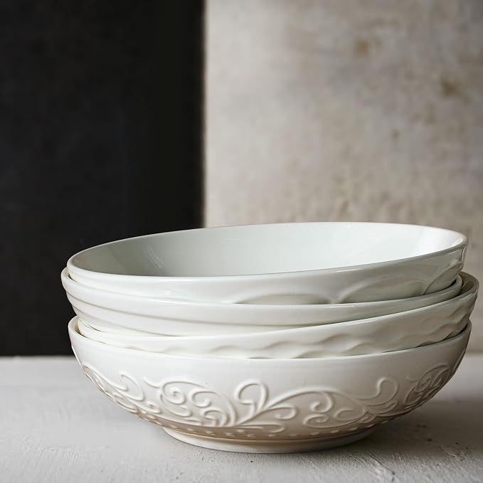 Pasta Bowls 32oz, Ceramic Large Salad Bowls 8 inch, Soup Bowls Set of 4 - Image 8