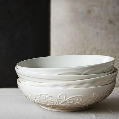 Pasta Bowls 32oz, Ceramic Large Salad Bowls 8 inch, Soup Bowls Set of 4 - Image 8