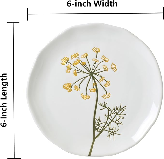Lenox Wildflowers 4-Piece Tidbit Plates, Dessert Plate Set - Image 2
