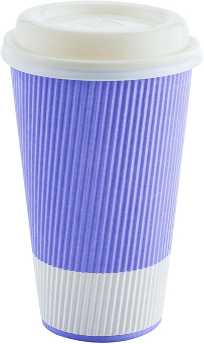 Restaurantware 16 Ounce Double Wall Disposable Coffee Cups, 500 Insulated Light - Image 6
