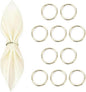 10 Pcs Silver Napkin Rings by Unknown