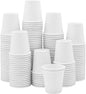 GUSTO 3 oz White Paper Bathroom Cups | Mini Size, Small Drinks, Disposable by GUSTO