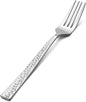 E-far Salad Forks Set of 12, E-far 6.7 Inch Stainless Steel Hammered Dessert by E-far
