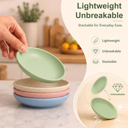 PYRMONT Small Sauce Bowls 2 Oz Wheat Straw Small Bowl Set of 8 Unbreakable Dip - Image 5