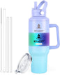 40 oz Tumbler with Handle and Straw or Convert to 40 oz Insulated Water Bottle by SYACOT