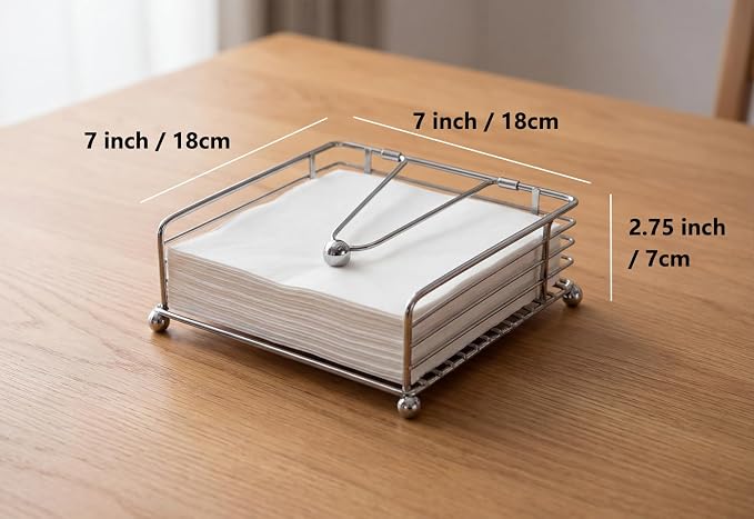 Napkin Holder for Table, Flat Napkin Dispenser - Image 5
