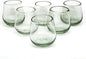 Clear 6 oz Roly Poly Glasses (set of 6), Recycled Glass, Lead-free, Toxin-Free (6 oz Roly Poly)