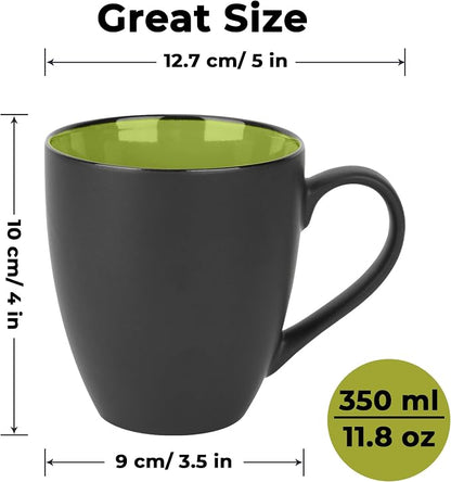 MIAMIO - Coffee Mugs Set of 6 - Le Papillon - Modern Home | Ceramic coffee mugs - Image 6