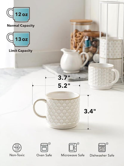 LE TAUCI Stackable Coffee Mugs Set - Image 5