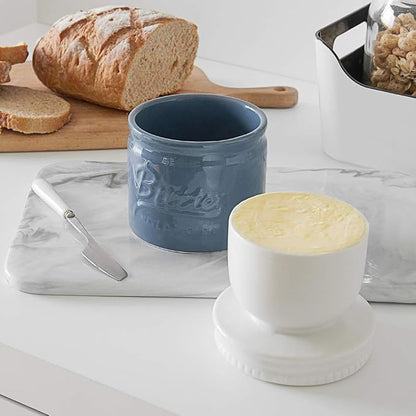 DOWAN Porcelain Butter Keeper Crock, French Butter Dish - Image 6