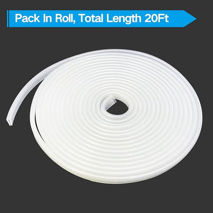 Clear Rubber Edge Trim, U Channel Silicone Rubber Edge Trim, 1/8" Slot - Image 7