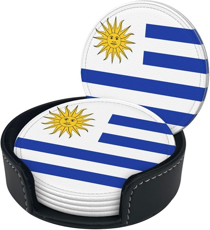 Uruguay Flag Coasters for Drinks - Image 2