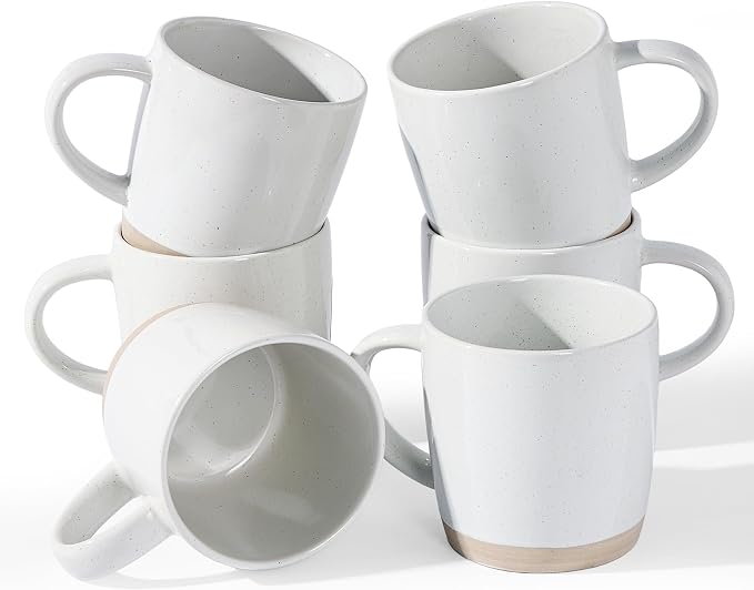 famiware Coffee Mugs for 6, 13 oz Mug Set, Dringking Cup by Famiware