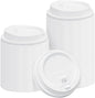 SIUQ 150 Pack Coffee Cup lids, Disposable Plastic Cup Lids for 10, 12, 16, 20, 24 oz Paper Cups, Hot/Cold Drinking Cup Lids, 3.54 Inches/90 mm Diameter - White
