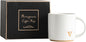COLLECTIVE HOME Ceramic Coffee Mug, 15 oz Monogram Cup by COLLECTIVEHOME
