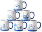 AmorArc Large Coffee Mugs Set of 6, 18oz Ceramic Coffee Cups by AmorArc