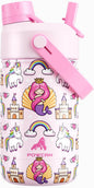 12 oz Kids Insulated Mermaid Water Bottle by POWCAN
